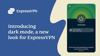 ExpressVPN 브라우저 확장 프로그램의 다크 모드 소개