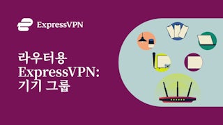 공유기용 ExpressVPN: 기기 그룹 소개